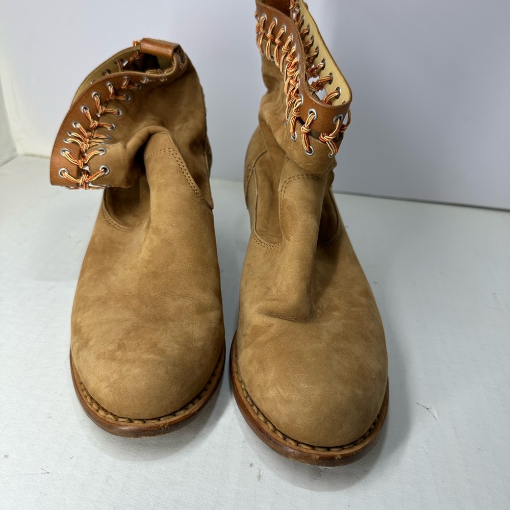 Rag & Bone New York Whipstitch Handmade Goodyear Suede Leather Ankle Boots 38